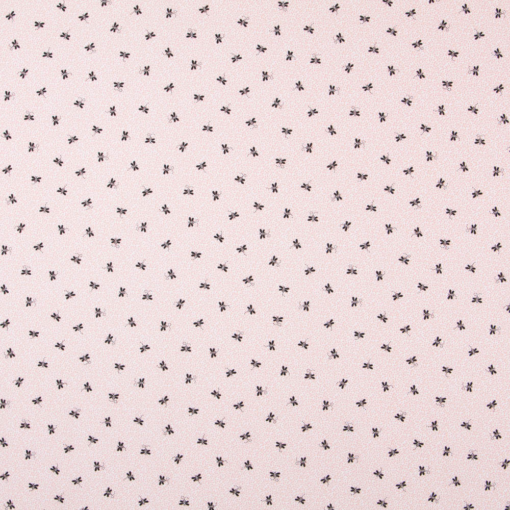 Popeline Orgânico Abelhas Laranja - Ribes y Casals