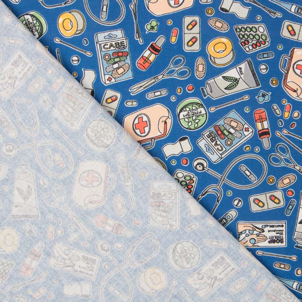 Popeline Sanitário Azul - Ribes y Casals