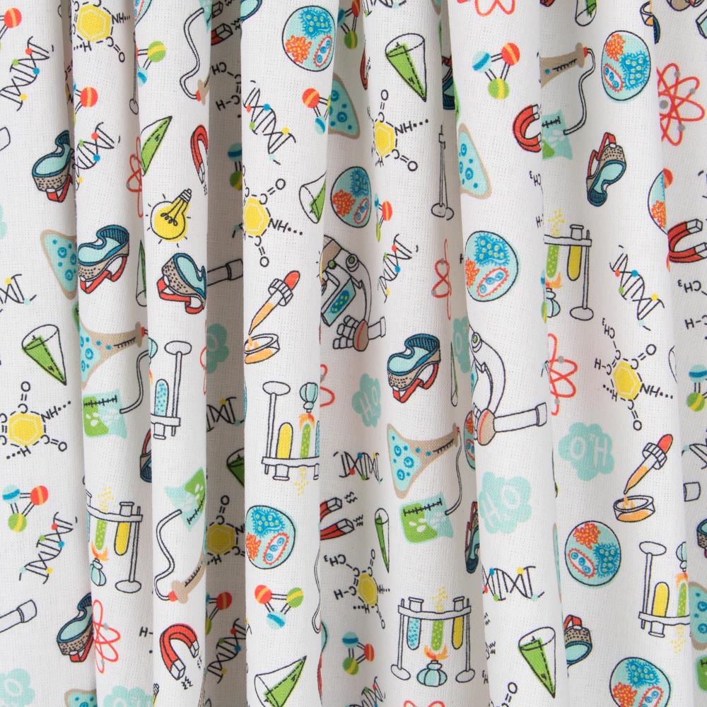 Popeline Ciência Branco - Ribes y Casals