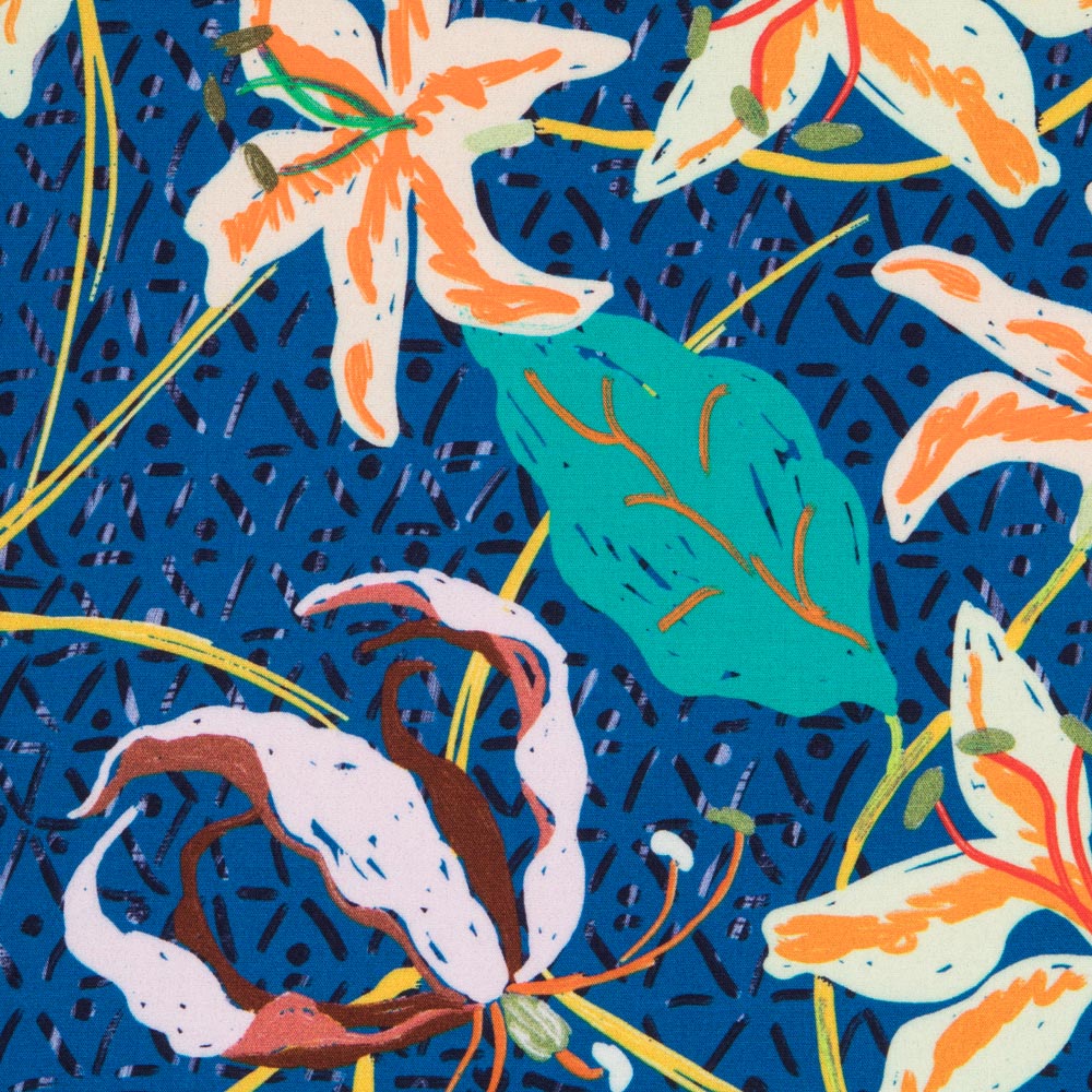 Viscose Tropical Azulón - Ribes y Casals