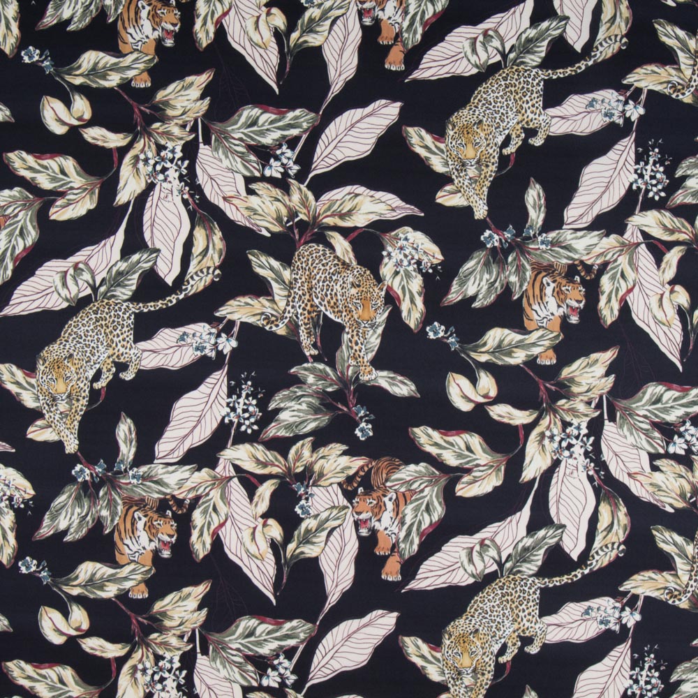 Cetim Tiger Azul Escuro - Ribes y Casals