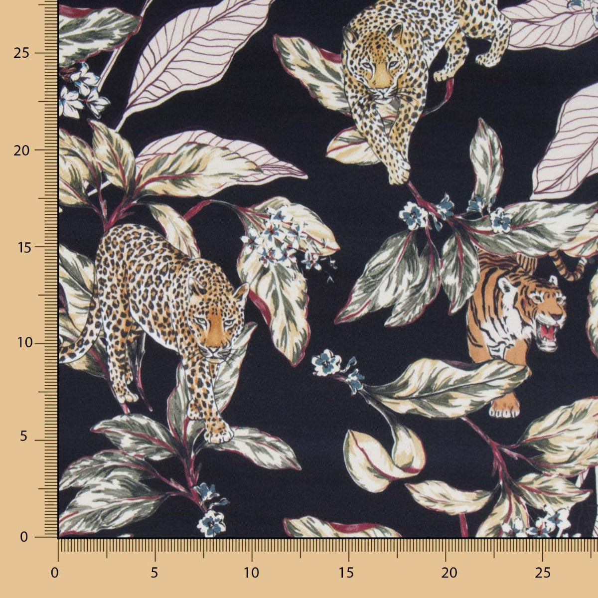 Cetim Tiger Azul Escuro - Ribes y Casals