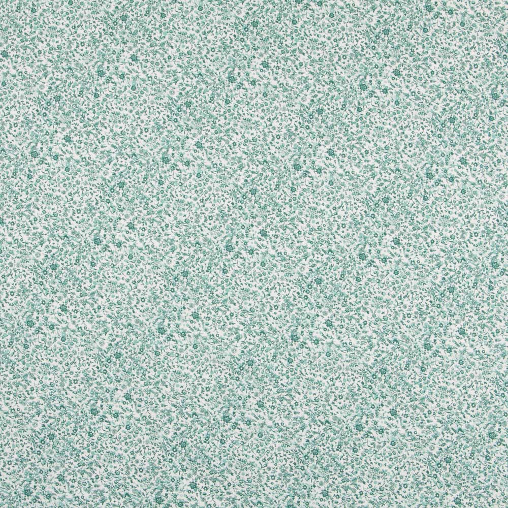 Algodão Antibacteriano Flores Verde - Ribes y Casals