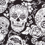 Algodón Catrina Skull Negra - Ribes y Casals