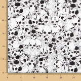 Algodón Calaveras Warriors Negra - Ribes y Casals