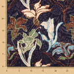 Cetim Jacquard Flor Marinho - Ribes y Casals