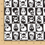 Retal Algodón Calaveras Cuadros Pirata 170x150cm - Ribes y Casals