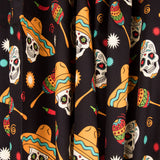 Algodón Catrina Party Negra - Ribes y Casals