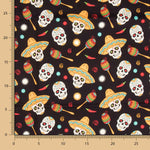 Algodón Catrina Party Negra - Ribes y Casals