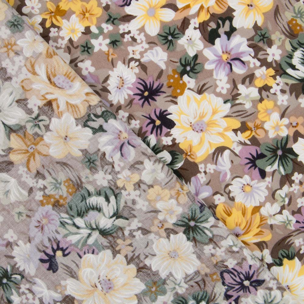 Popeline Cretona Bege - Ribes y Casals