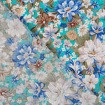 Popeline Cretone Turquesa - Ribes y Casals