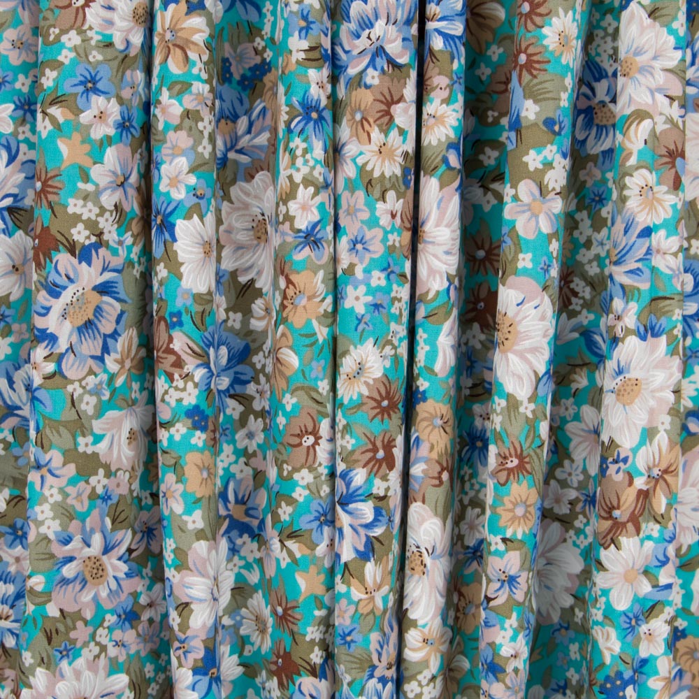 Popeline Cretone Turquesa - Ribes y Casals