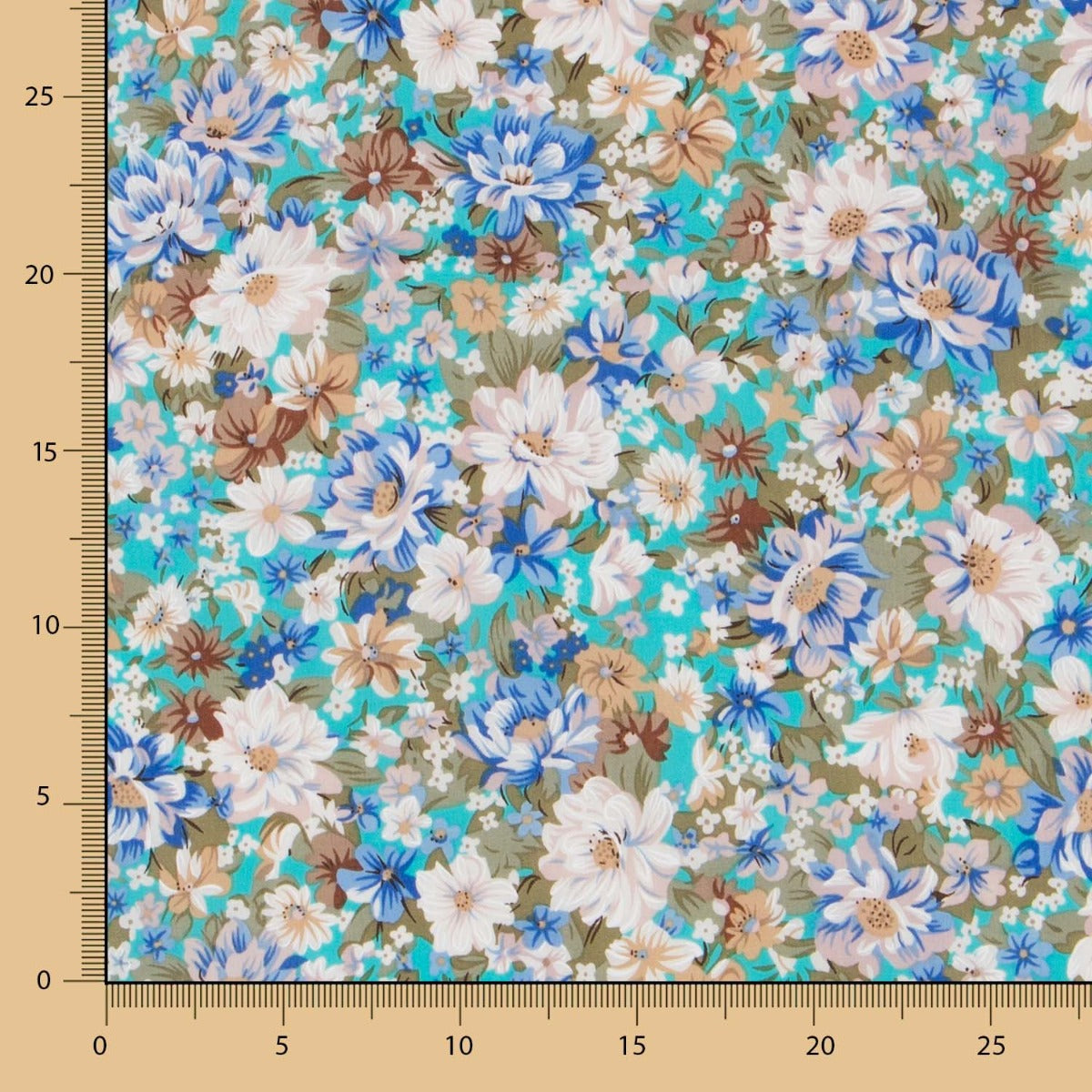 Popeline Cretone Turquesa - Ribes y Casals