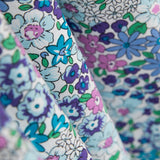 Popelín Garden Flores Turquesa - Ribes y Casals