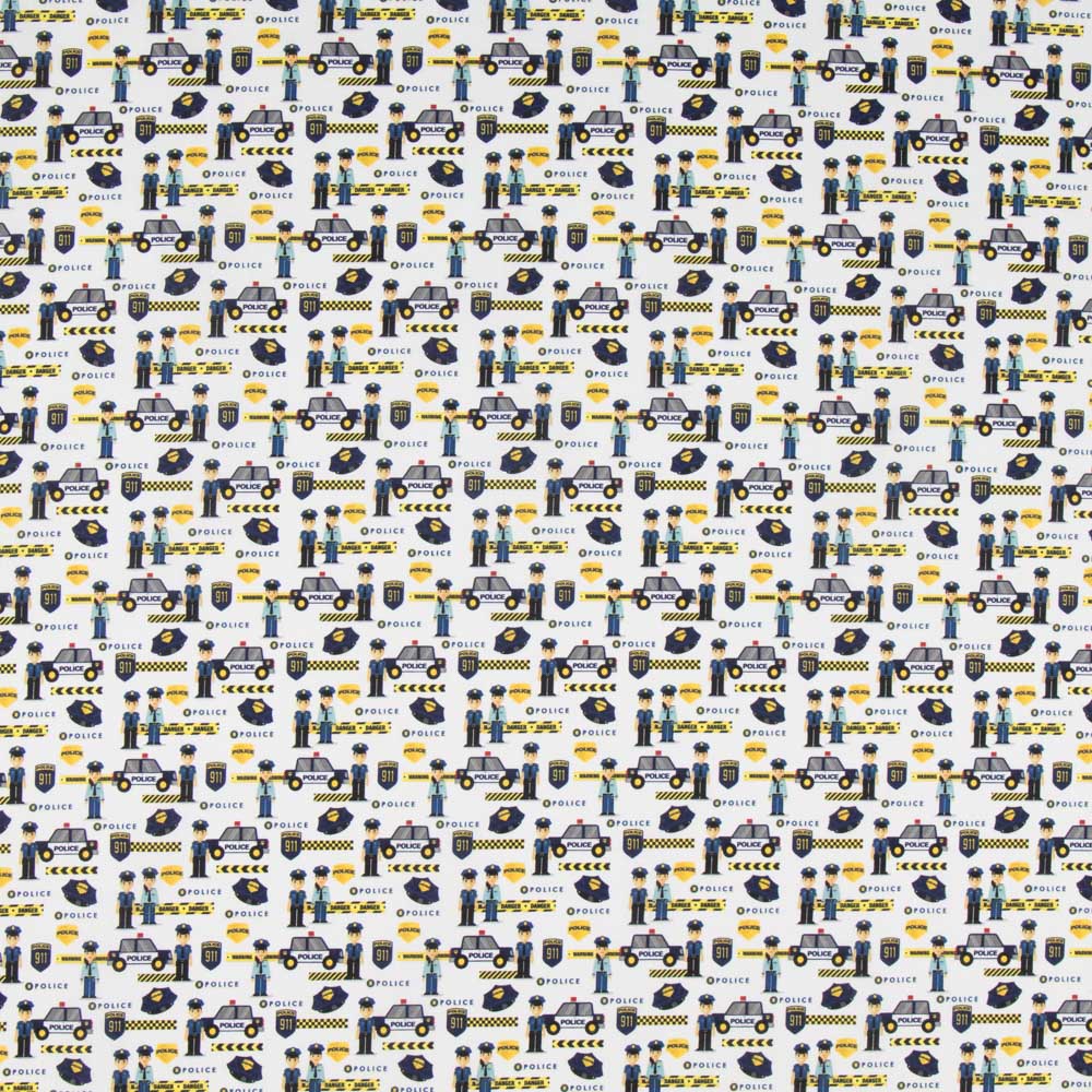 Popeline Police Branco - Ribes y Casals