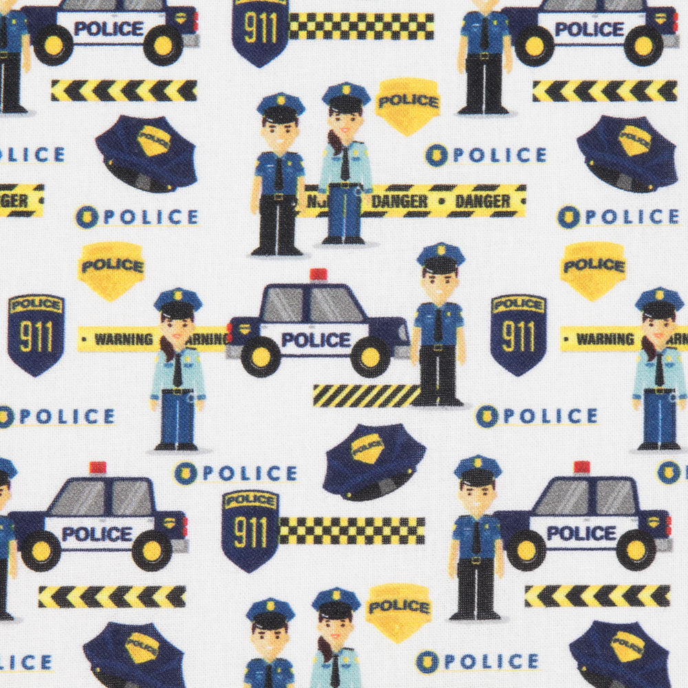 Popeline Police Branco - Ribes y Casals