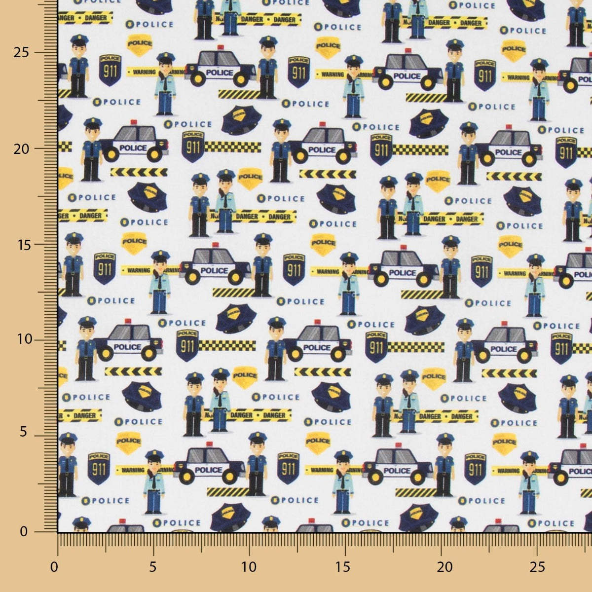 Popeline Police Branco - Ribes y Casals