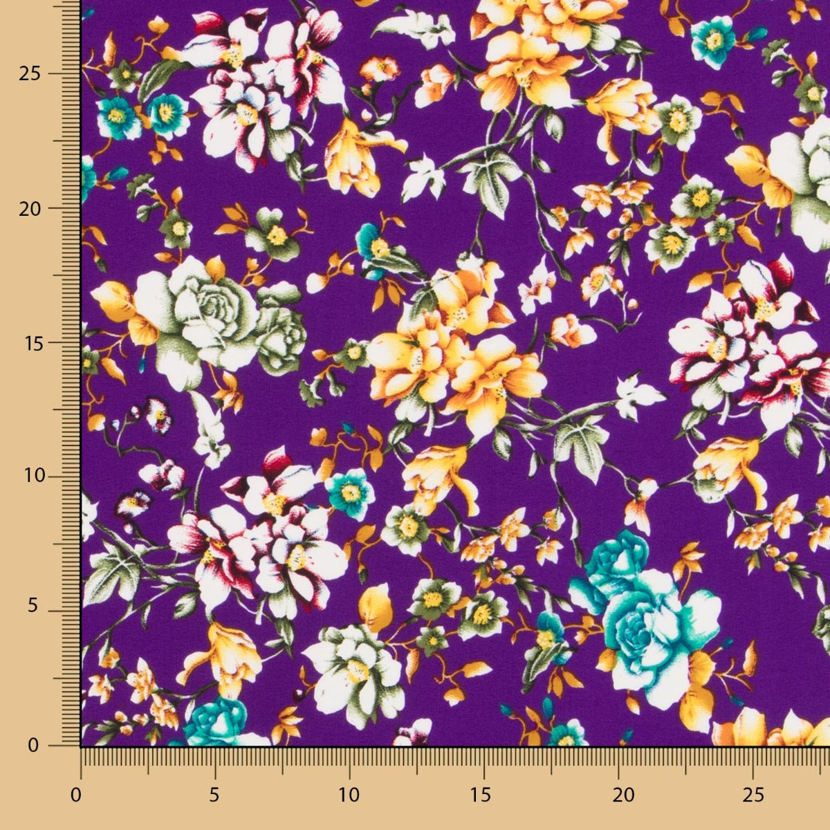 Crepe Poliéster Cretonne Roxo - Ribes y Casals