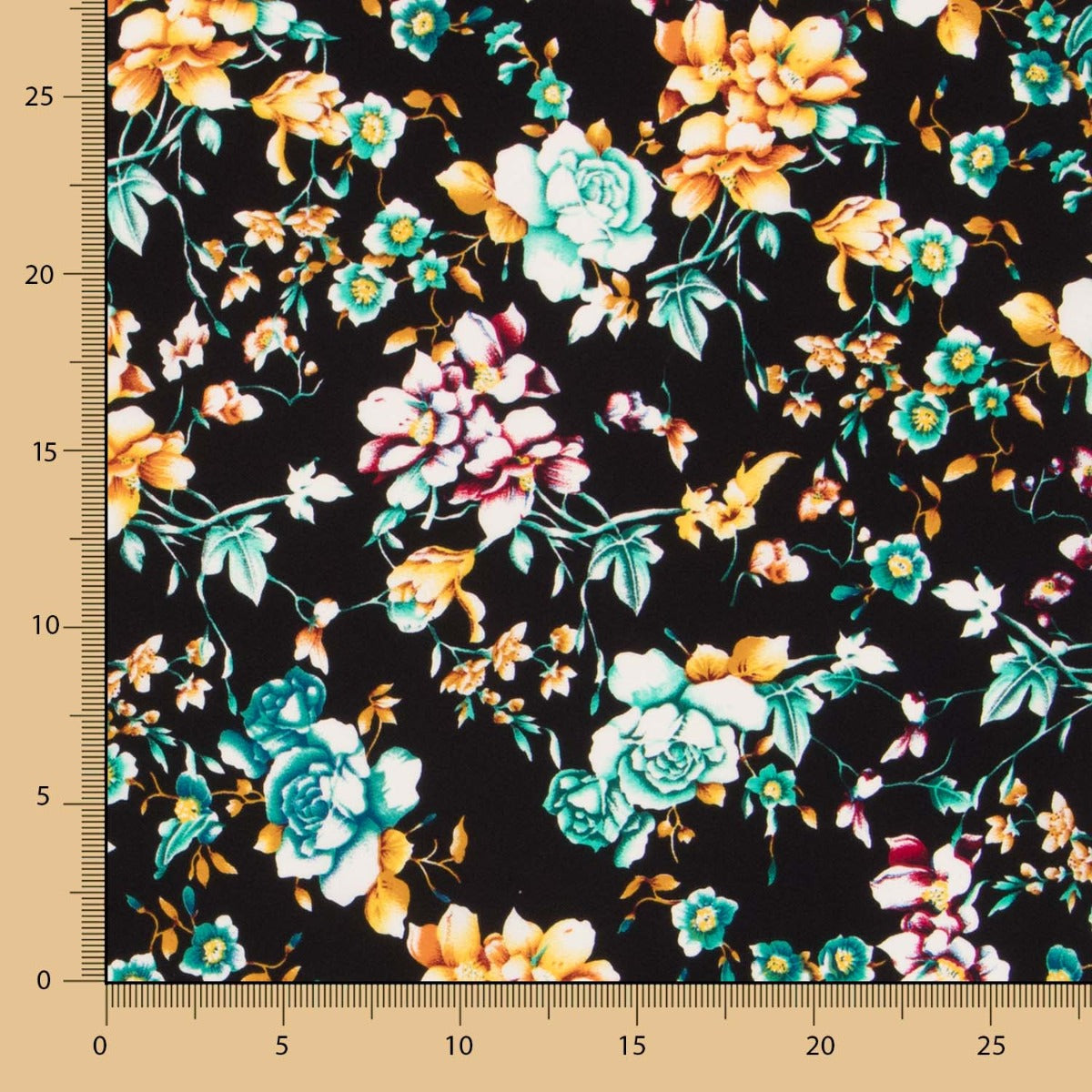 Crepe Poliéster Cretonne Preto - Ribes y Casals