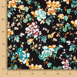 Crepe Poliéster Cretonne Preto - Ribes y Casals