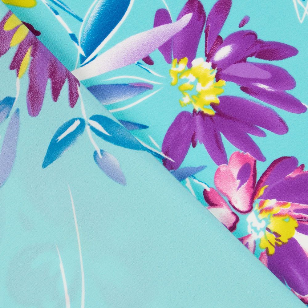 Crepe Poliéster Pinceladas Água - Ribes y Casals