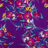 Crepe Poliéster Pinceladas Roxo - Ribes y Casals