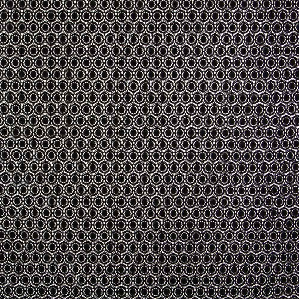 Encaje Elástico Geométrico Negro - Ribes y Casals