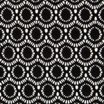 Encaje Elástico Geométrico Negro - Ribes y Casals