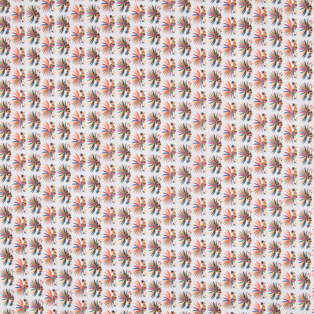 Popeline Galos Multicolorido - Ribes y Casals