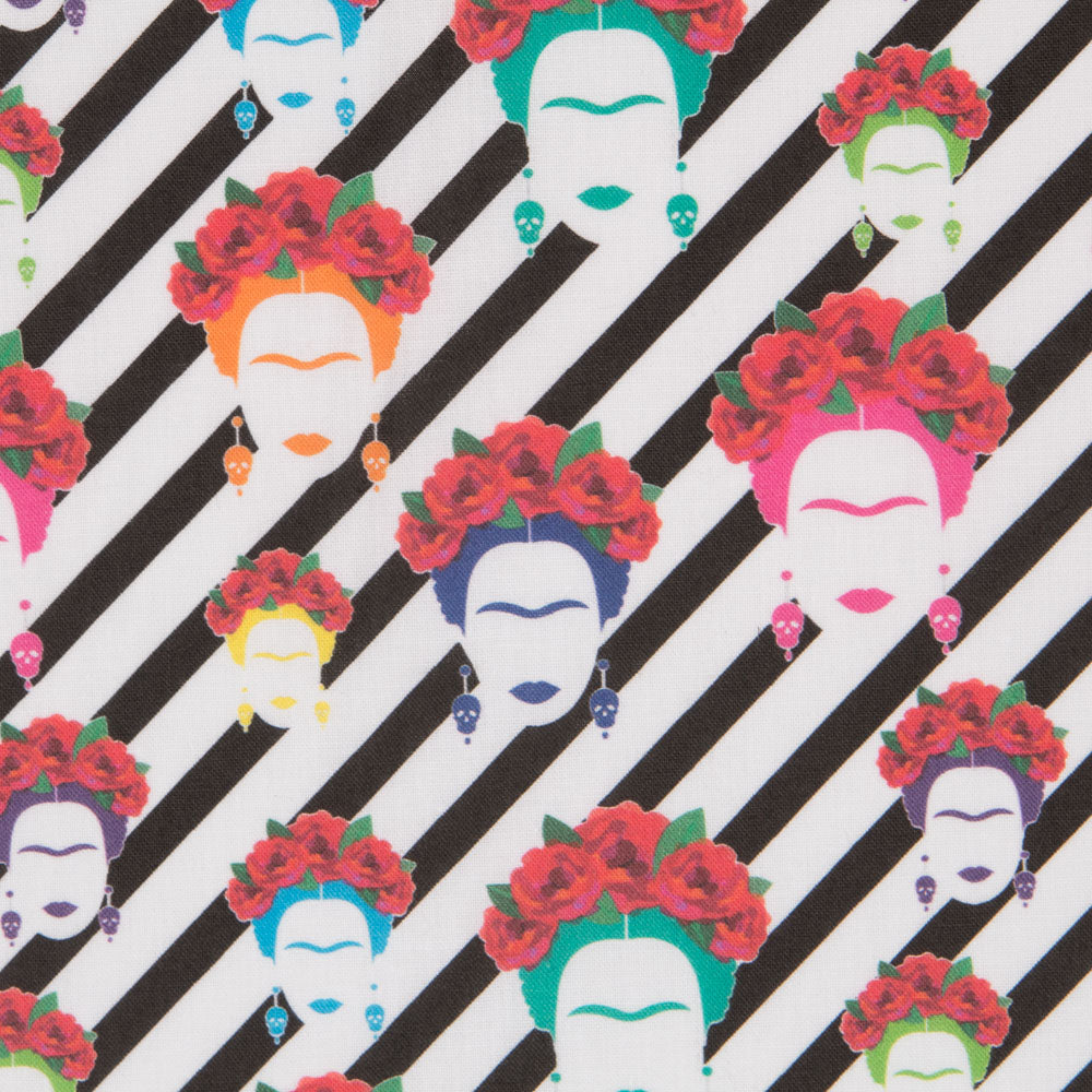 Popeline Frida Kahlo Retro - Ribes y Casals
