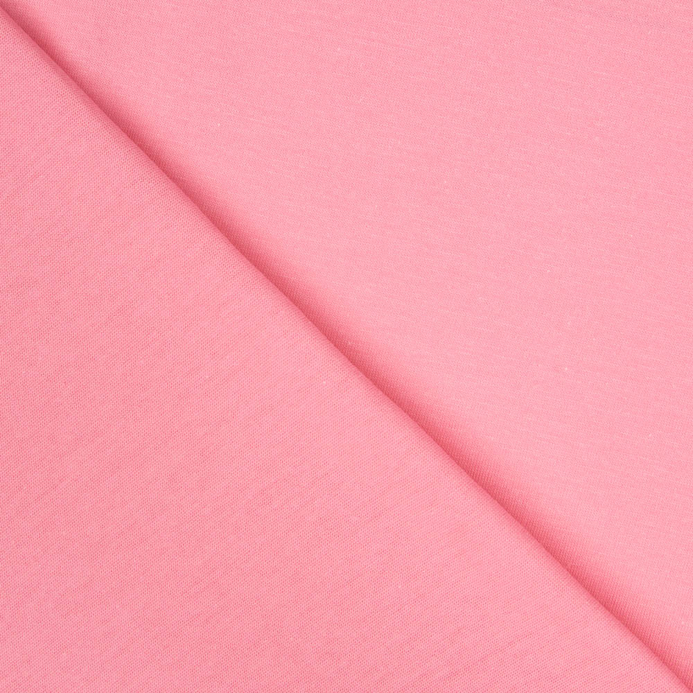 Tecido Malha Algodão Rosa - Ribes y Casals