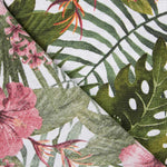 Loneta Estampada Tropical Blanco Flor - Ribes y Casals