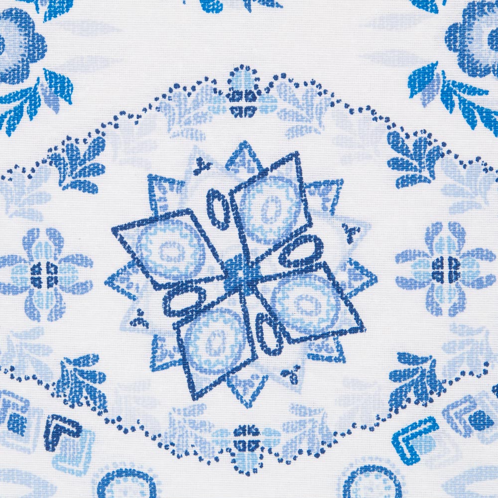 Loneta Estampada Pintura Azul - Ribes y Casals