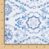 Loneta Estampada Pintura Azul - Ribes y Casals