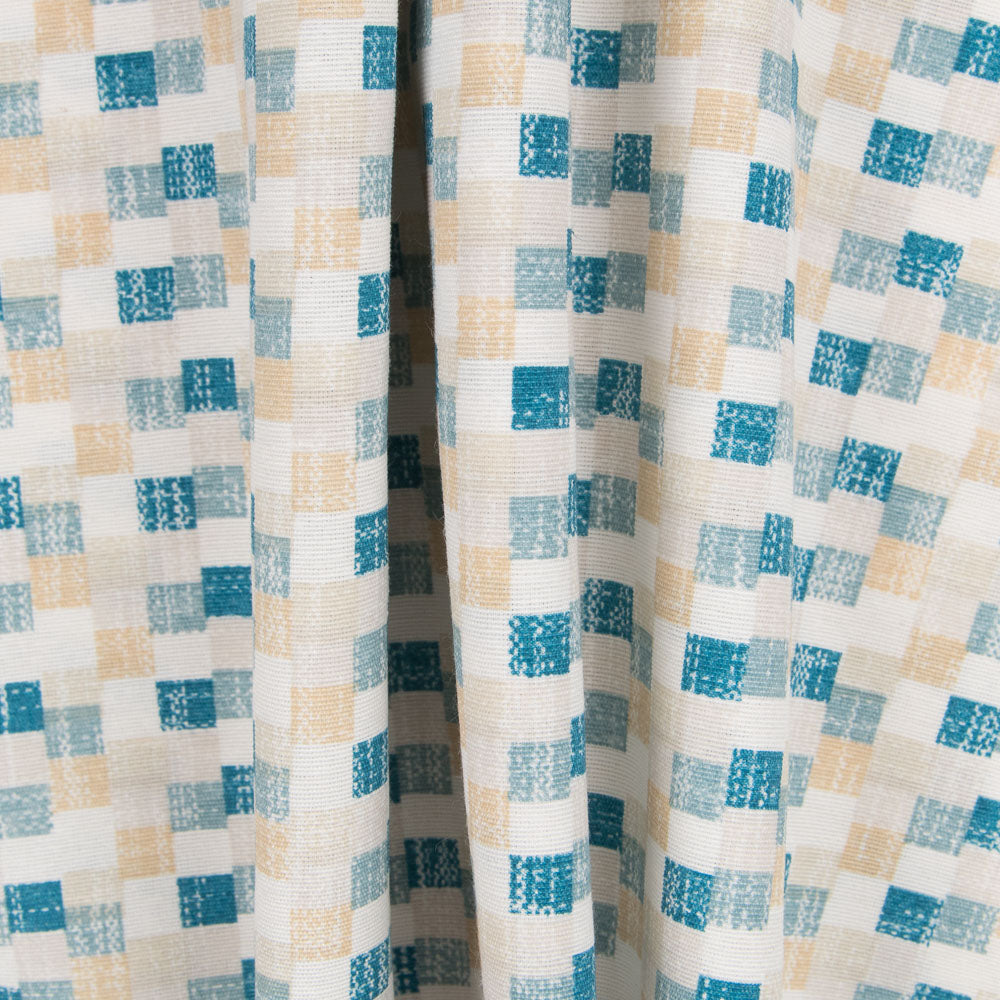 Loneta Estampada Cuadrados Mosaico - Ribes y Casals