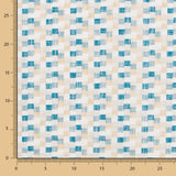 Loneta Estampada Cuadrados Mosaico - Ribes y Casals