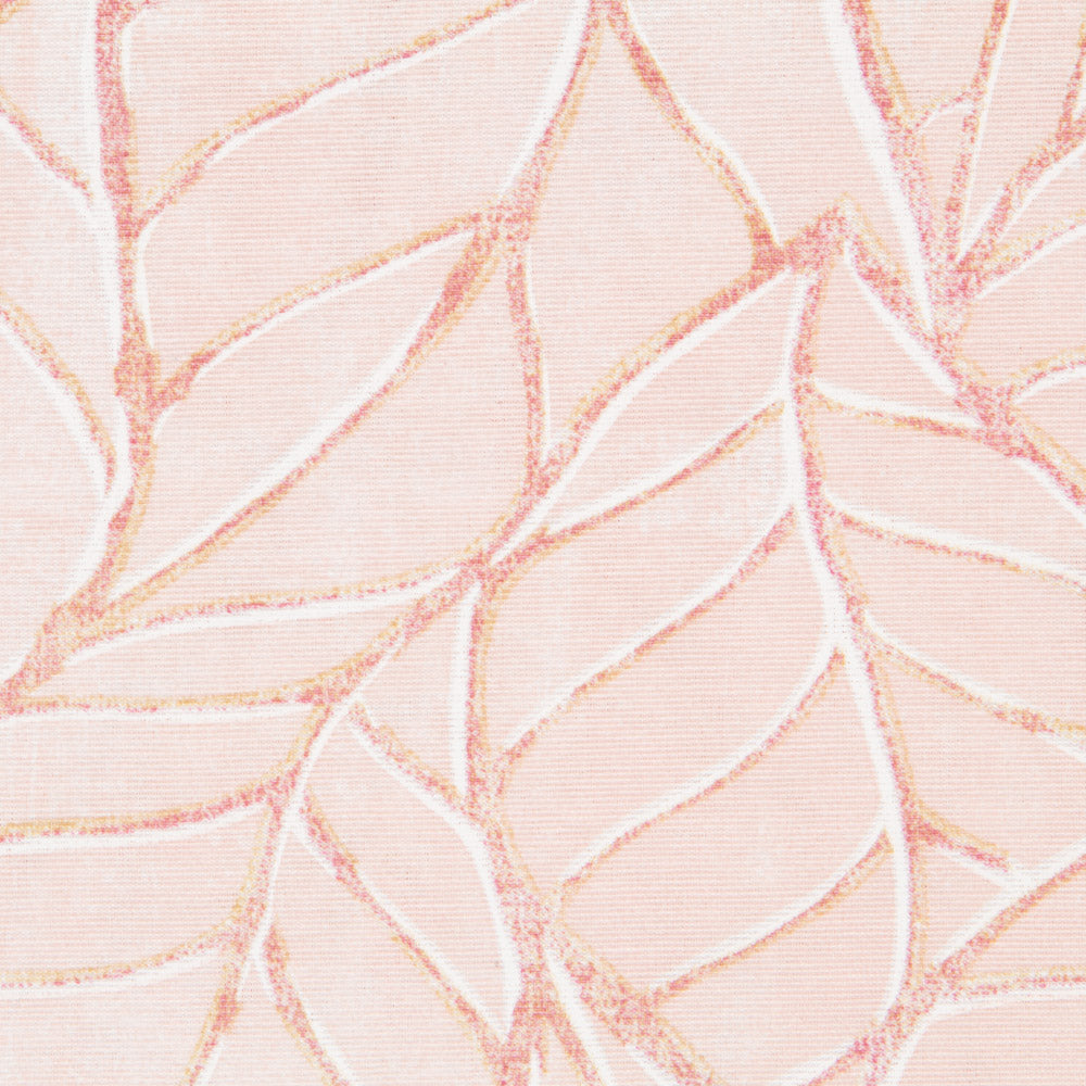 Loneta Estampada Hojas Rosa Maquillaje - Ribes y Casals