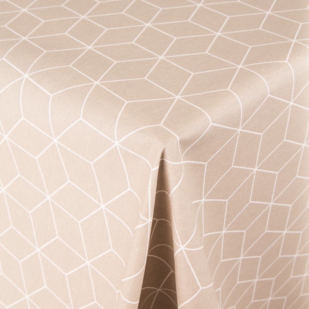 Toalha Anti Manchas Cube Bege - Ribes y Casals