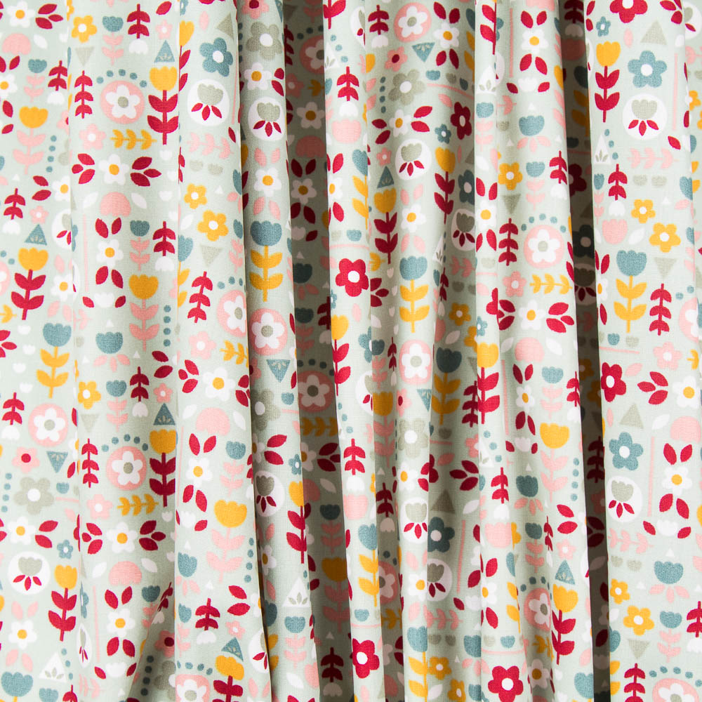 Algodão Mosaico Flores - Ribes y Casals