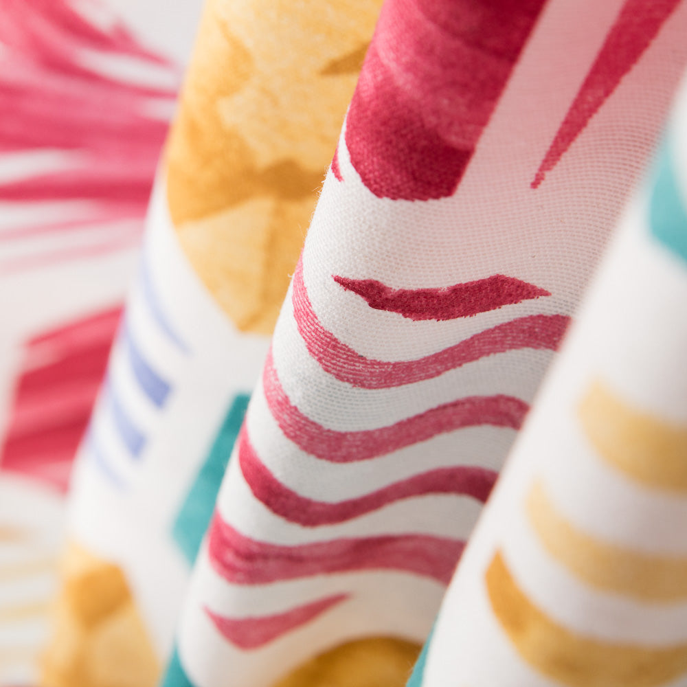 Loneta Estampada Hexágono Multicolor - Ribes y Casals