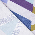 Loneta Estampada Cevron Grande Azul - Ribes y Casals