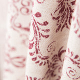 Loneta Estampada Barroco Granate Rústico - Ribes y Casals