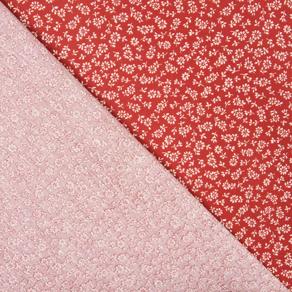 Popeline Ramos Vermelho - Ribes y Casals