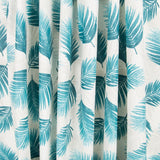 Algodón Resinado Hojas Palmera Turquesa - Ribes y Casals