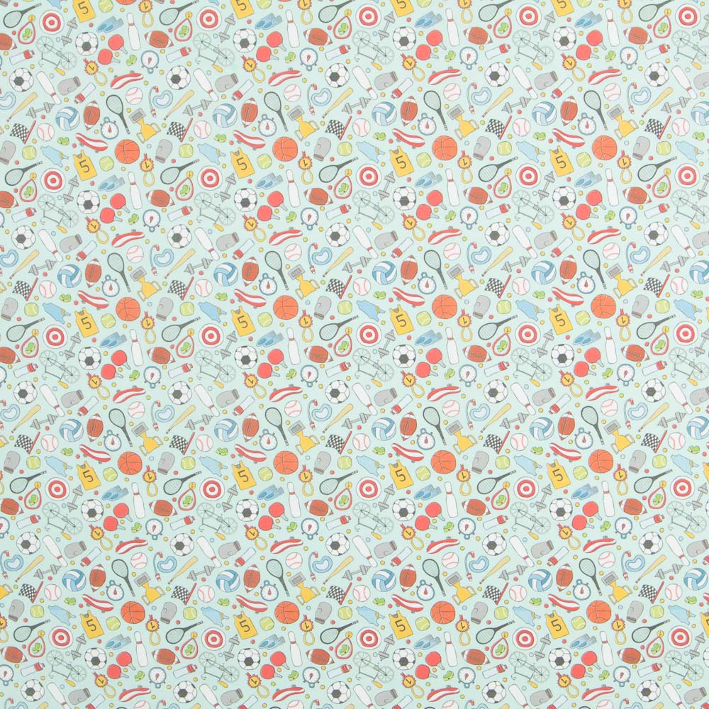 Popelín Sports Verde Agua - Ribes y Casals