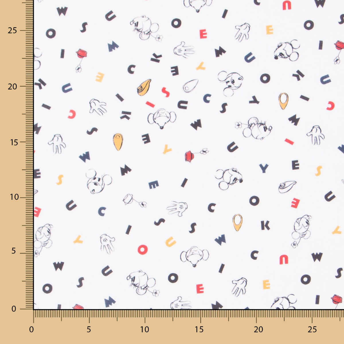 Algodón Letras Mickey - Ribes y Casals