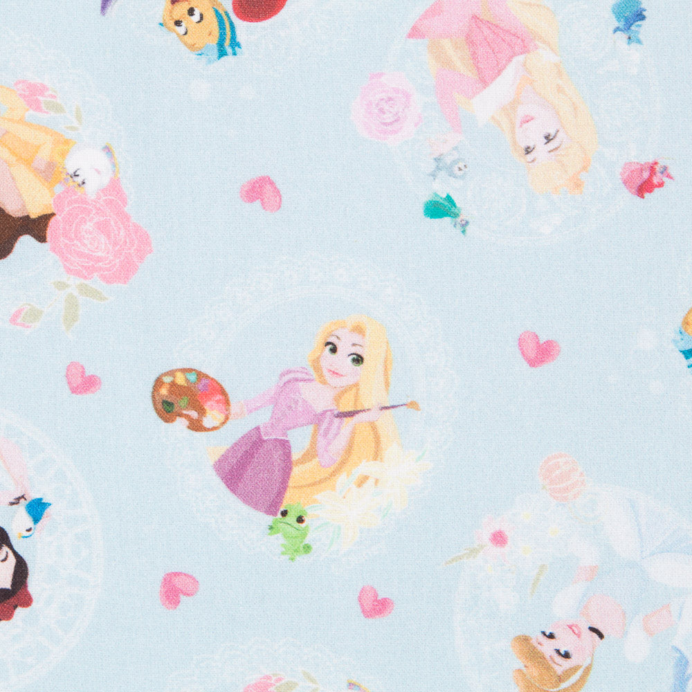 Retal Algodón Disney Princesas Azul 50x140 cm - Ribes y Casals