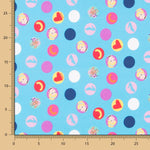 Retal Algodón Cenicienta Azul 50x140 cm - Ribes y Casals