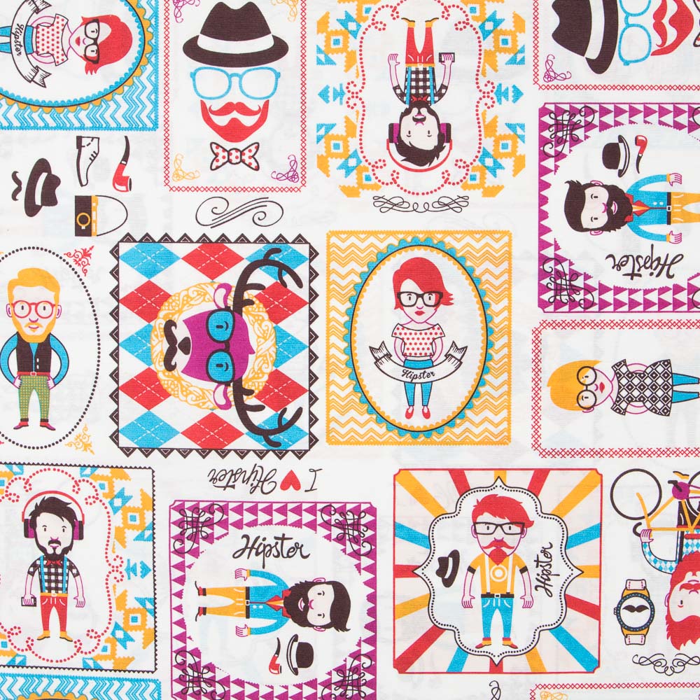 Lona Estampada Hipster - Ribes y Casals