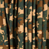 Tela Punto Algodón Camuflaje Verde - Ribes y Casals